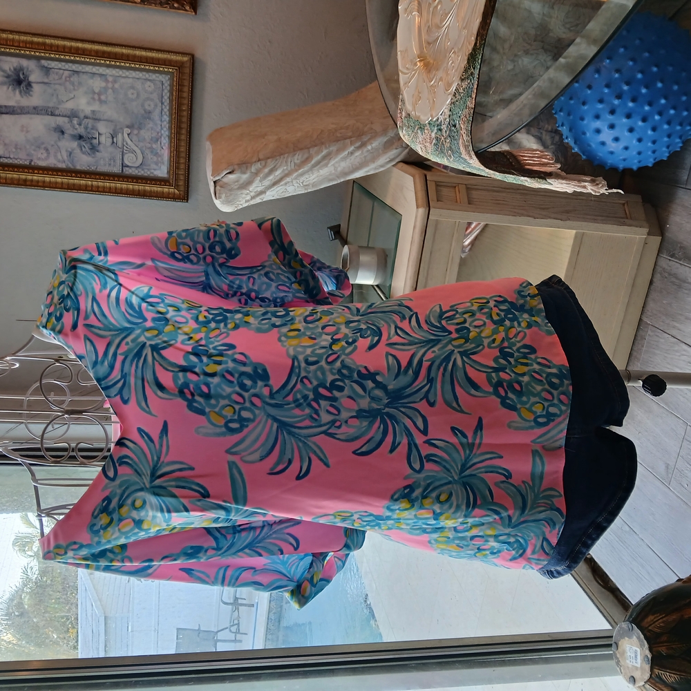 Lilly Pulitzer Pink and Blue Short Sleeve Tee